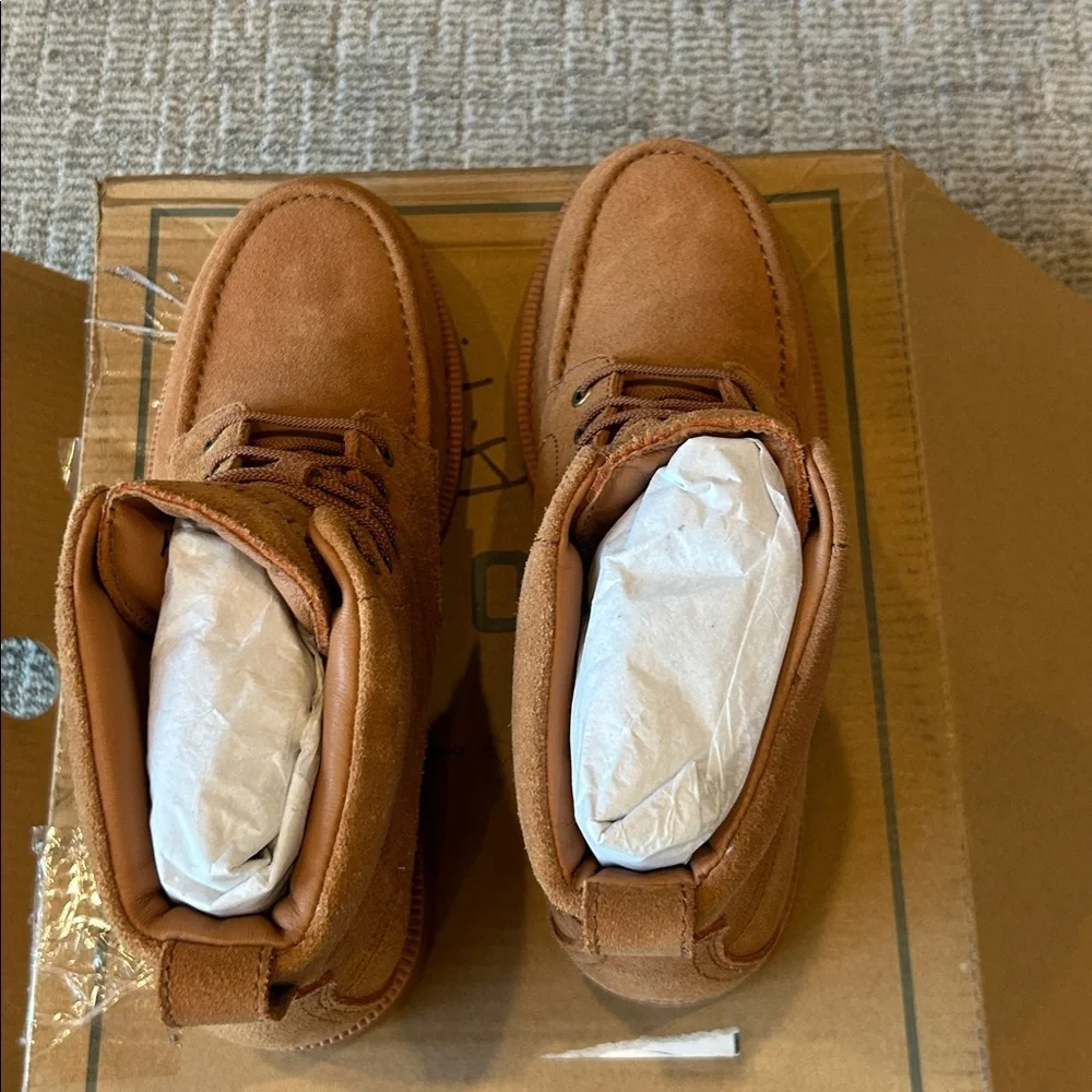 Tecovas Men's The Rugged Moc Natural WP Roughout Boots 10079NAT 11